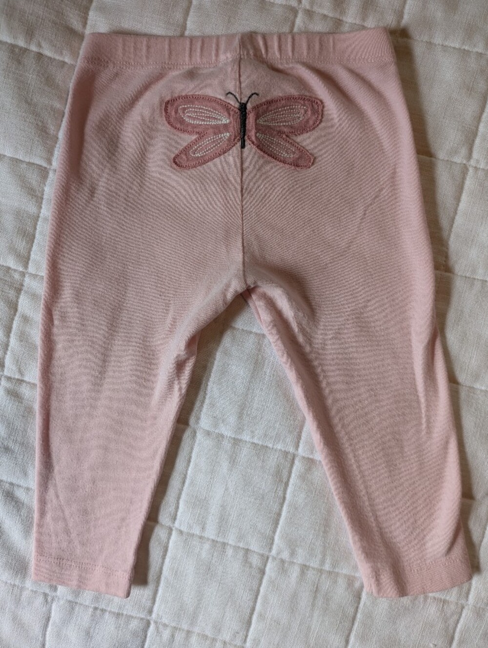 Carter's Pink Baby Girls Leggings with Butterfly Applique